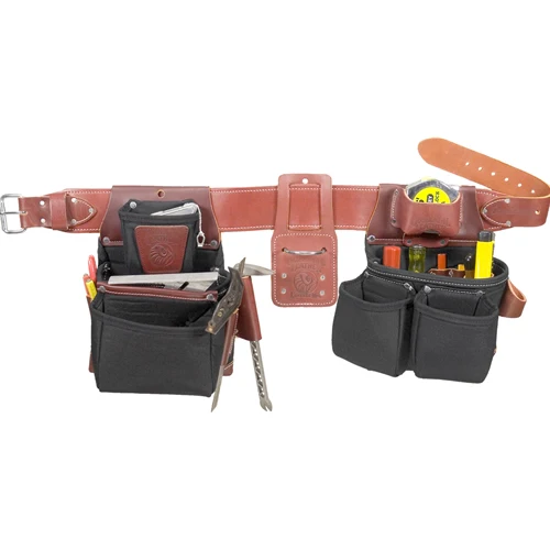 Occidental Leather B8080DBM Medium Black OxyLights Framer Set with Double Outer Bags - Mactool Shop