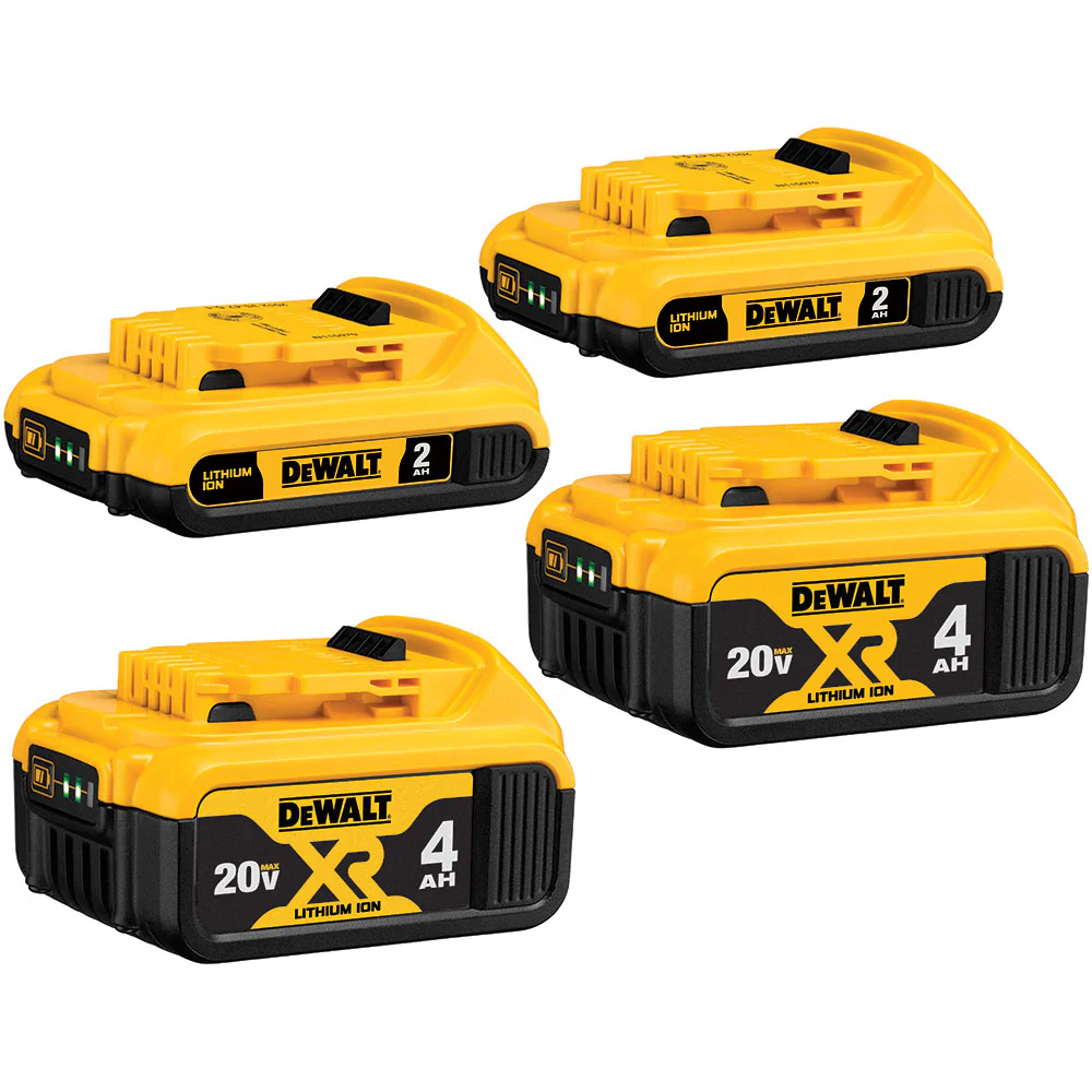 DeWalt DCB324-4 20V MAX Lithium-Ion Battery 4-Pack, (2) x 4.0 Ah + (2) 2.0 Ah - Mactool Shop