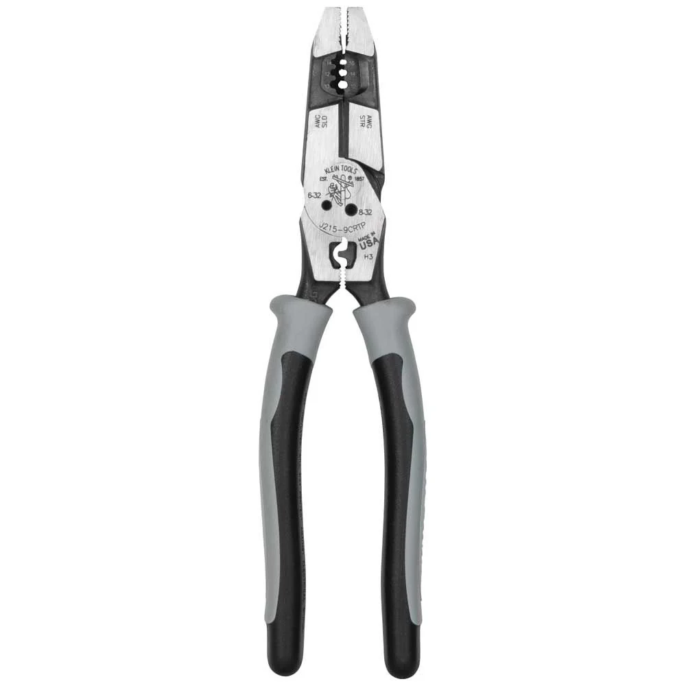 Klein J2159CRTP Hybrid Pliers with Crimper, Fish Tape Puller and Wire Stripper - Mactool Shop