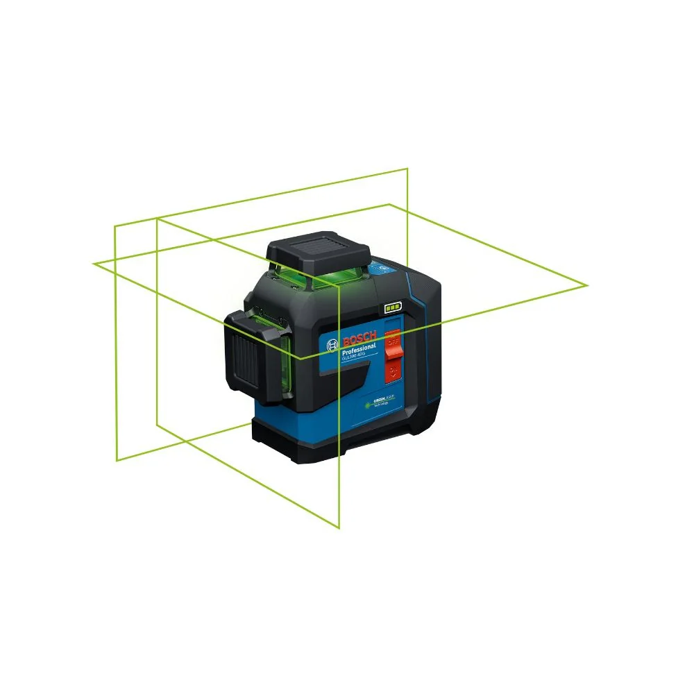 Bosch GLL300-42GL 3.7V 360 Degree Green-Beam Three-Plane Leveling and Alignment Laser with Li-Ion Battery - Mactool Shop