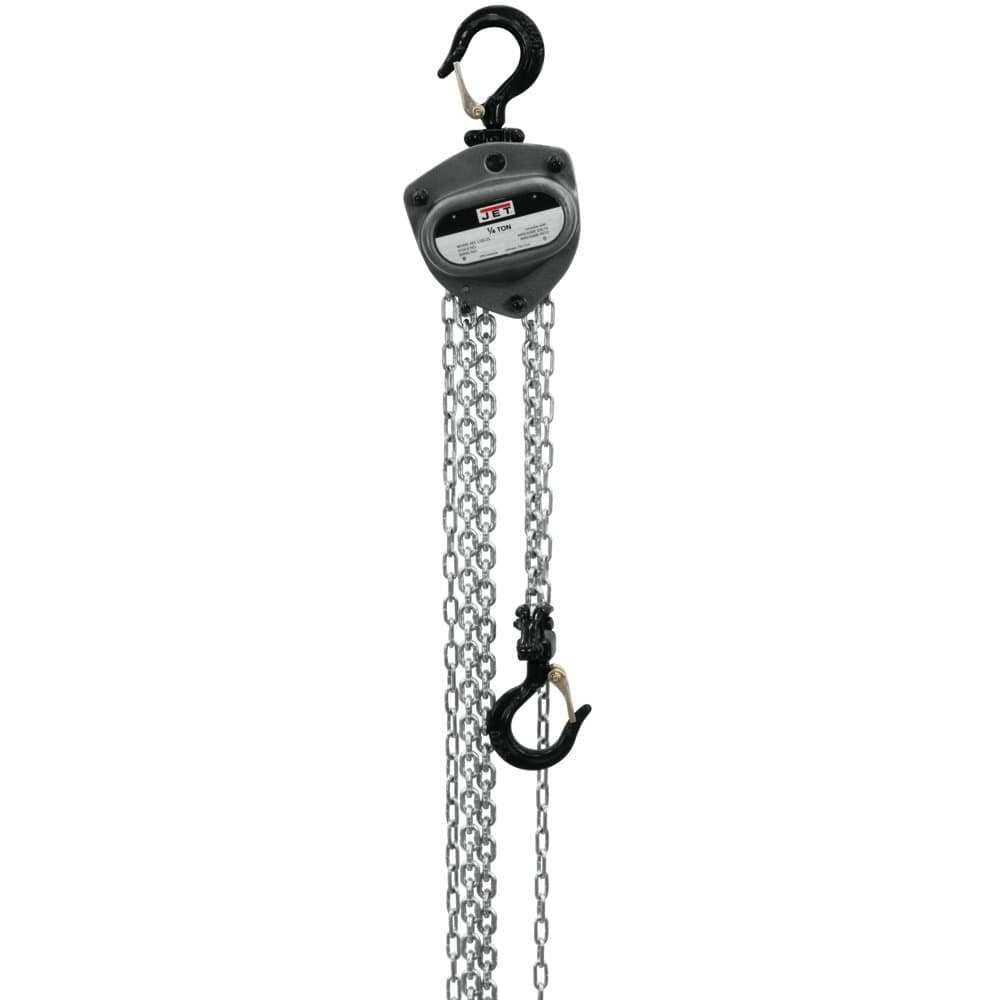 Jet JT9-101200 L-100-250WO-10 1/4-Ton Hand Chain Hoist 10' Lift, Overload Protection - Mactool Shop