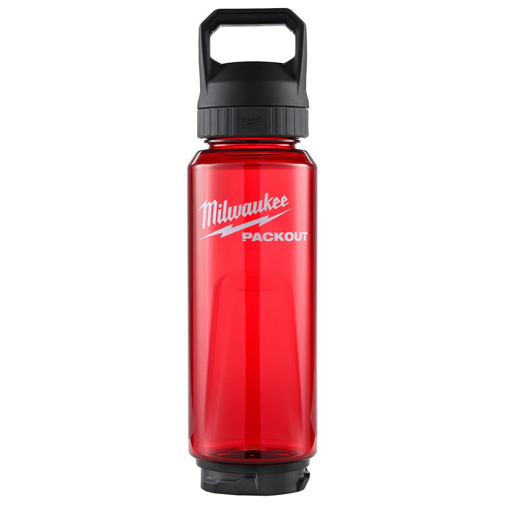 Milwaukee 48-22-8372R PACKOUT 34oz Bottle with Chug Lid - Red - Mactool Shop