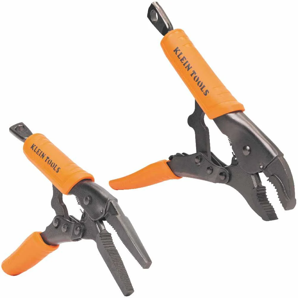 Klein 38663 Locking Pliers Set, Curved Jaw 10
