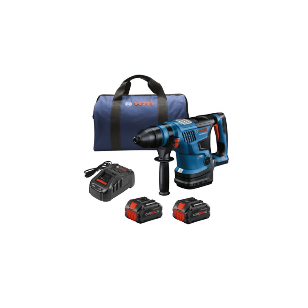 Bosch GBH18V-34CQB24 18V 1-1/4 SDS-plus Rotary Hammer w/ (2) 8.0 Ah CORE Performance Batteries - Mactool Shop