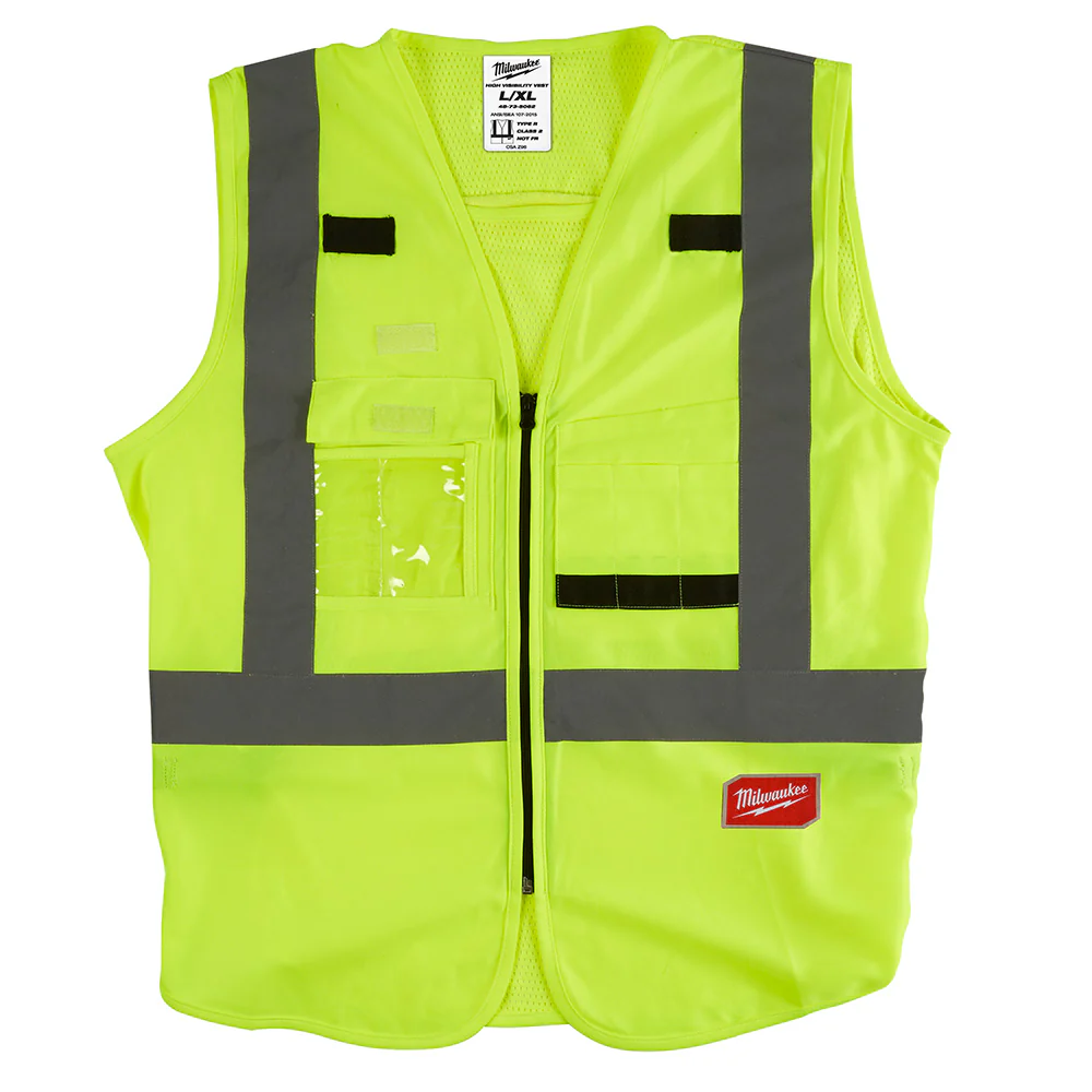 Milwaukee 48-73-5061 High Visibility Yellow Safety Vest - S/M (CSA) - Mactool Shop