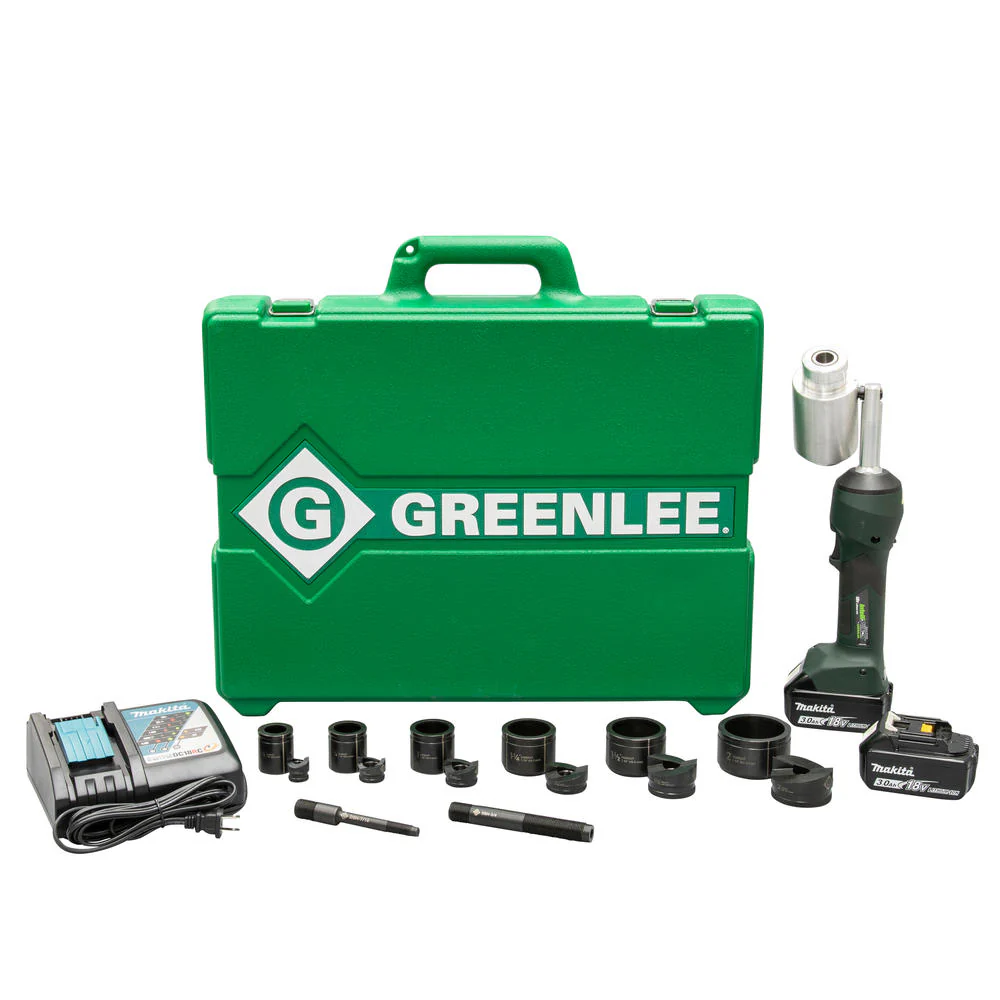 Greenlee LS100X11SB INTELLIPUNCH 11-Ton Set, SB 1/2