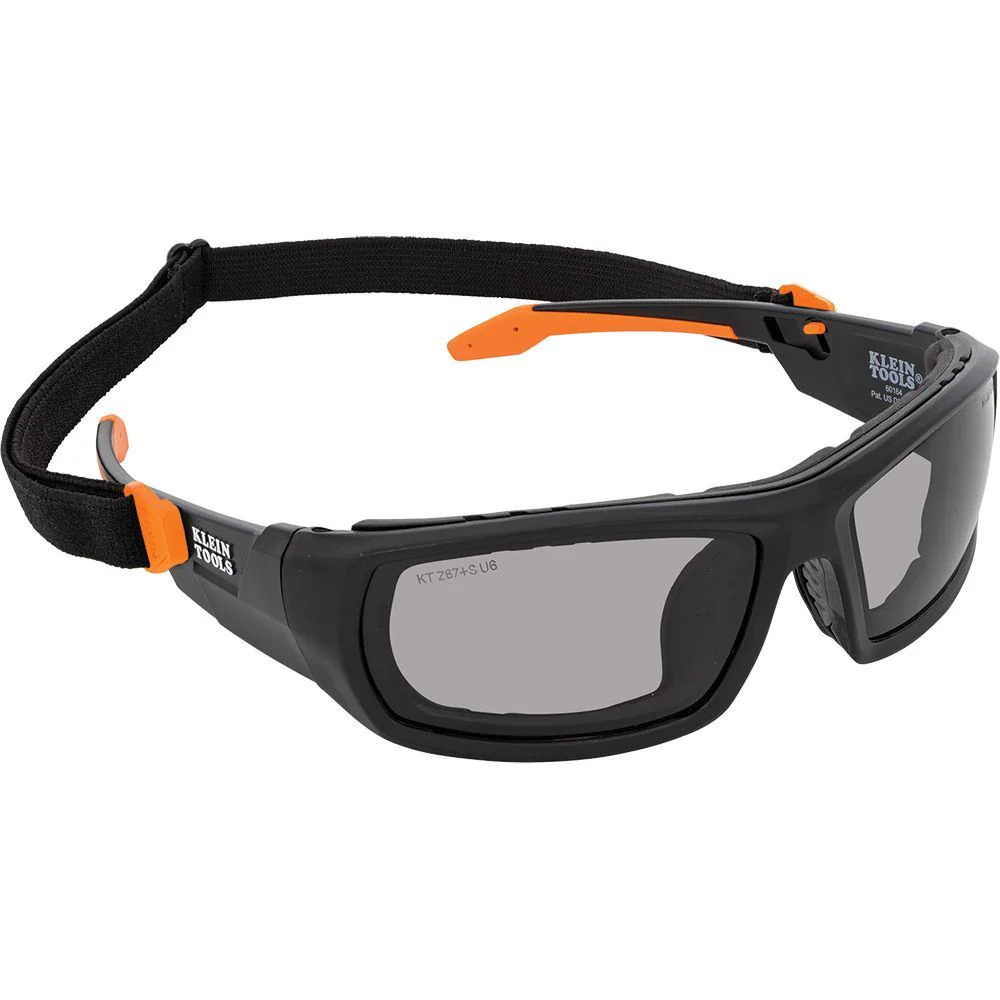 Klein 60471 Professional Full-Frame Gasket Safety Glasses, Gray Lens - Mactool Shop