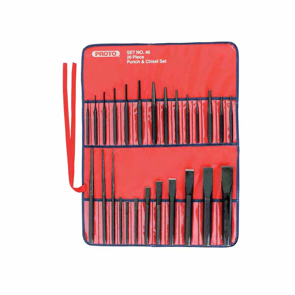 Proto J46S2 26-Piece Punch & Chisel Set 1/4 to 1-3/16
