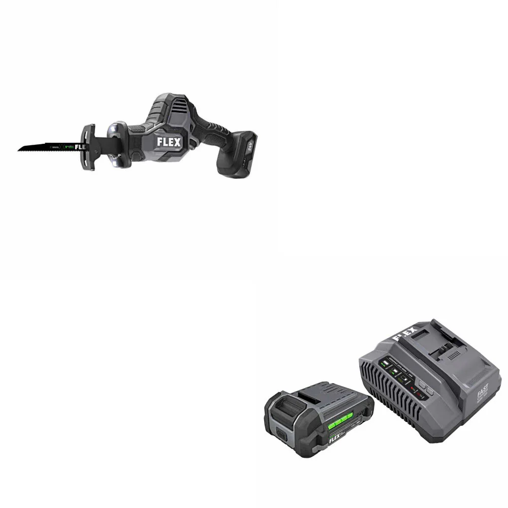 Flex FX2241-Z Reciprocating Saw, Bare Tool W/ FREE FX0411-1A 2.5Ah Starter Kit - Mactool Shop
