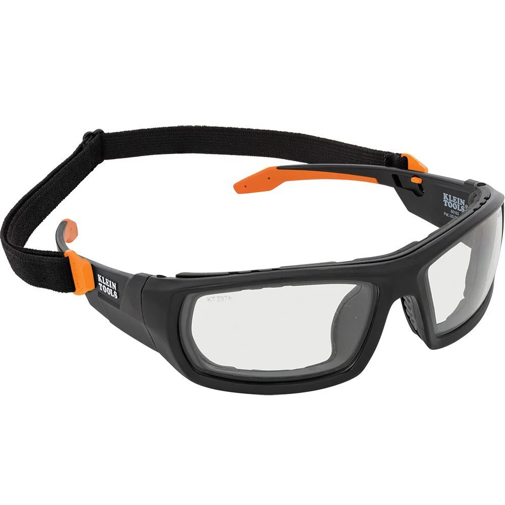 Klein 60470 Professional Full-Frame Gasket Safety Glasses, Clear Lens - Mactool Shop