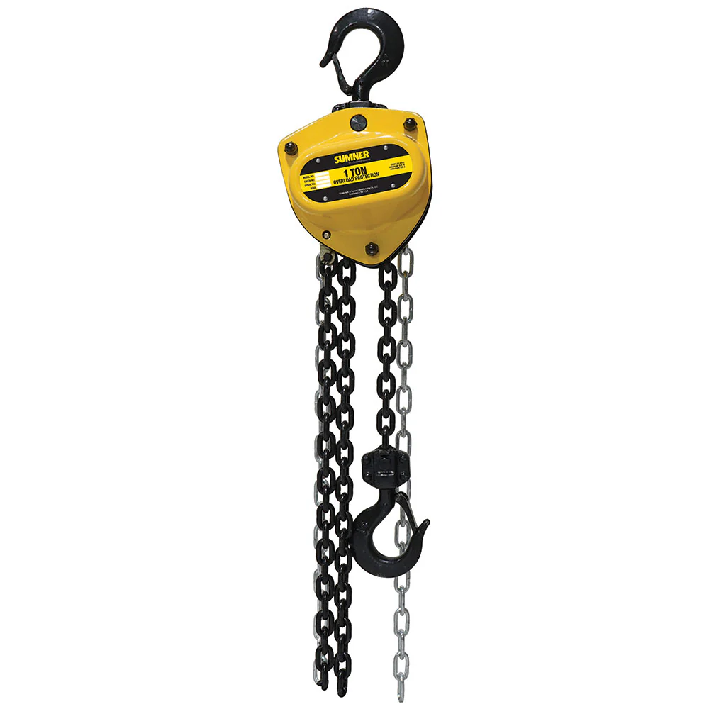 Sumner PCB100C30WO 1T Chain Hoist 30' Lift and Overload Protection - Mactool Shop