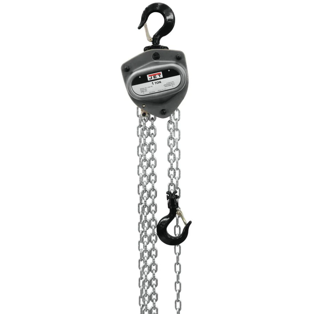 Jet JT9-203115 L-100-100WO-15 1-Ton Hand Chain Hoist 15' Lift, Overload Protection - Mactool Shop