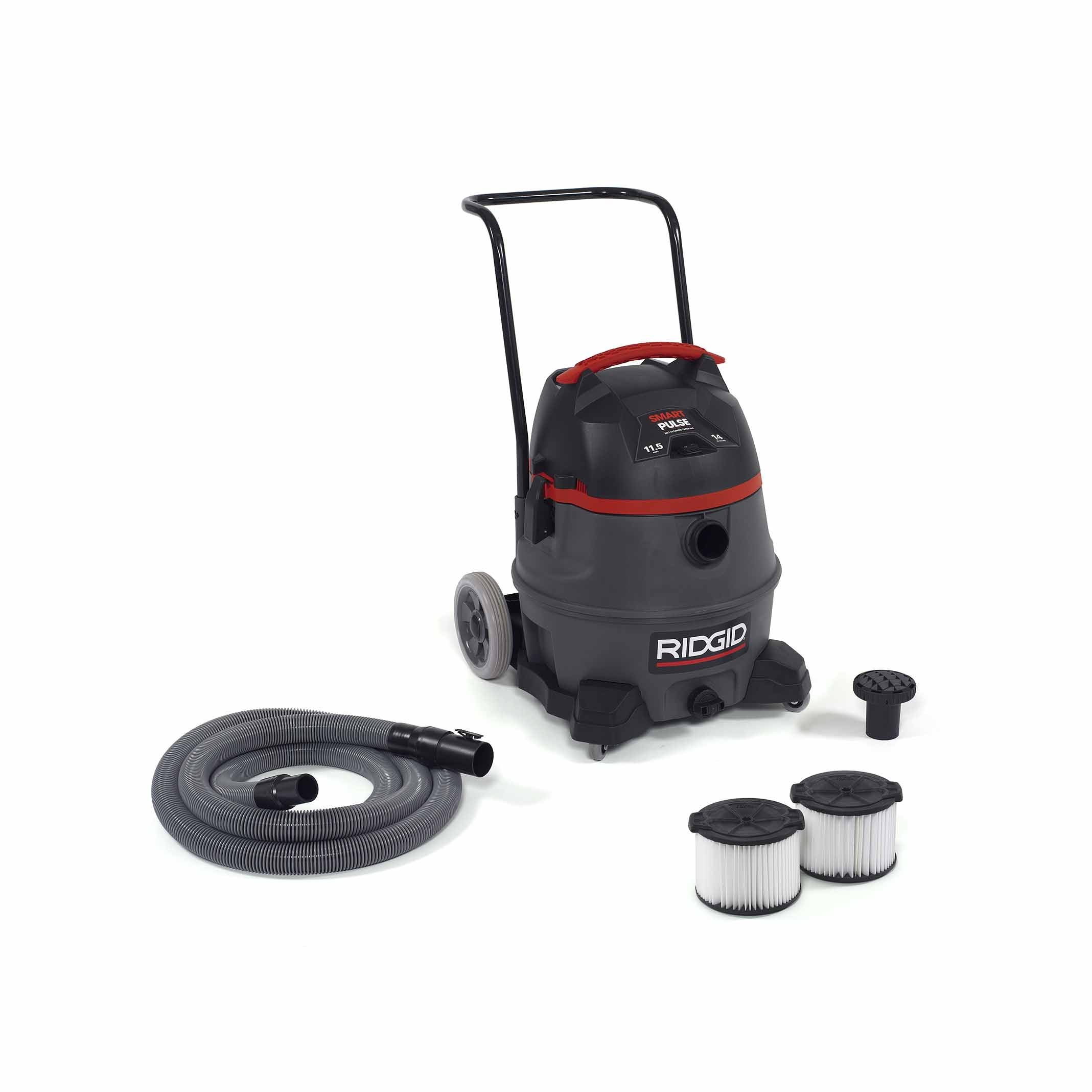 RIDGID 50373 RV3410 14 Gal Red Smart Pulse Wet/Dry Vac - Mactool Shop