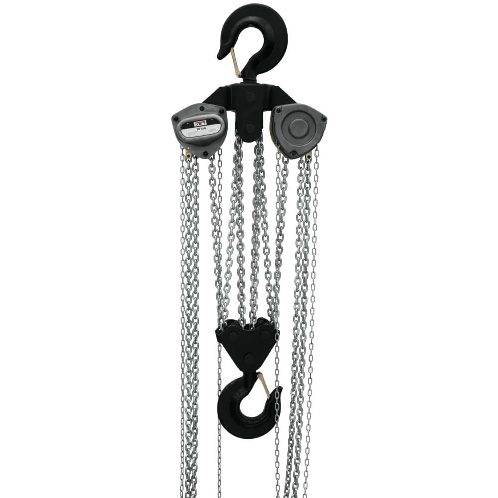 Jet JT9-109110 L-100-1500WO-10 15-Ton Hand Chain Hoist 10' Lift, Overload Protection - Mactool Shop