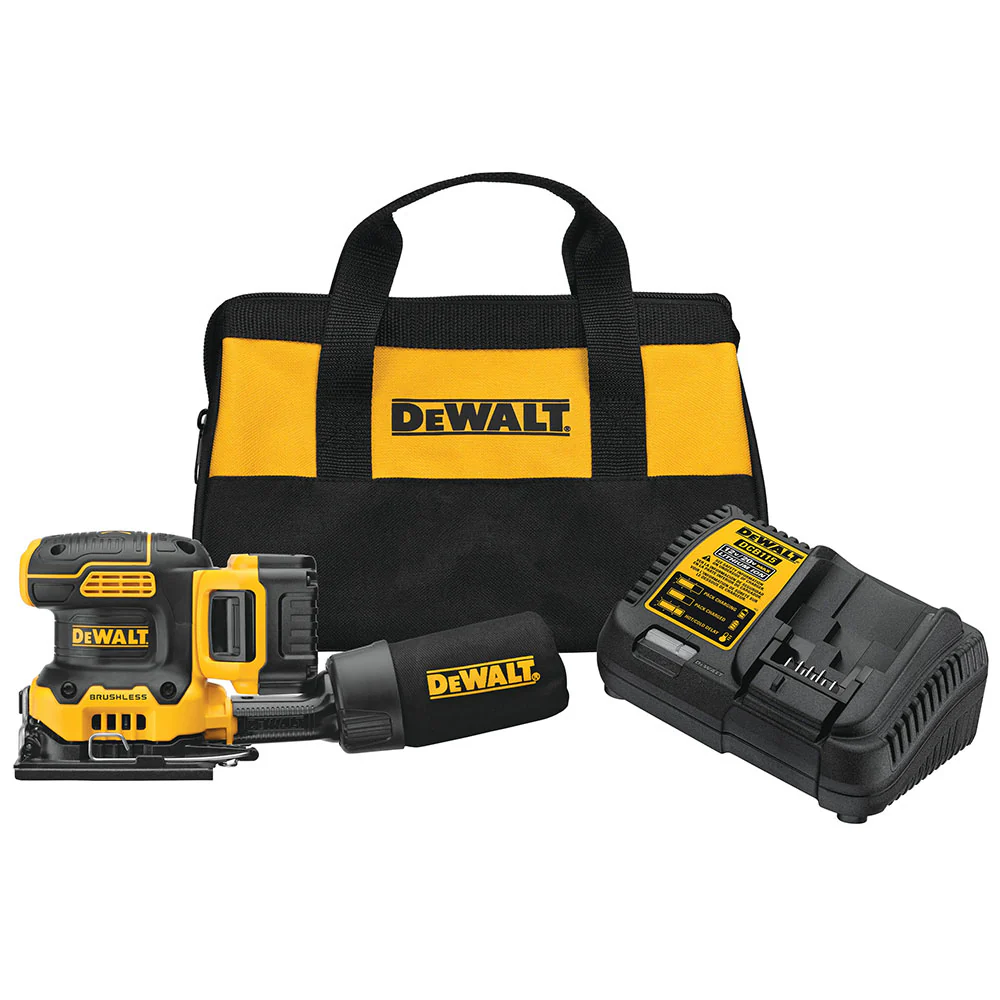 DeWalt DCW200D1 20V MAX XR Cordless 1/4 Sheet Variable Speed Sander Kit - Mactool Shop