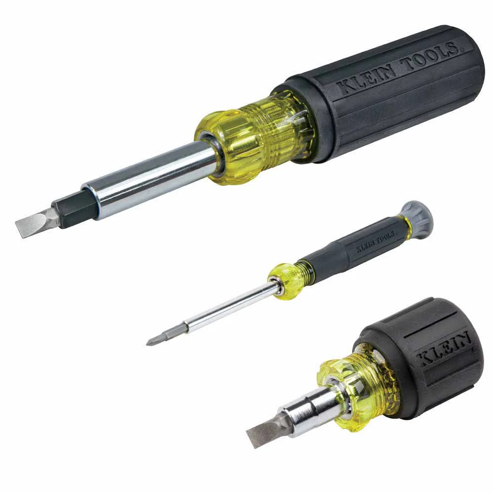 Klein 85514 Multi-Bit Screwdriver and Nut Driver Set (3-Piece) - Mactool Shop