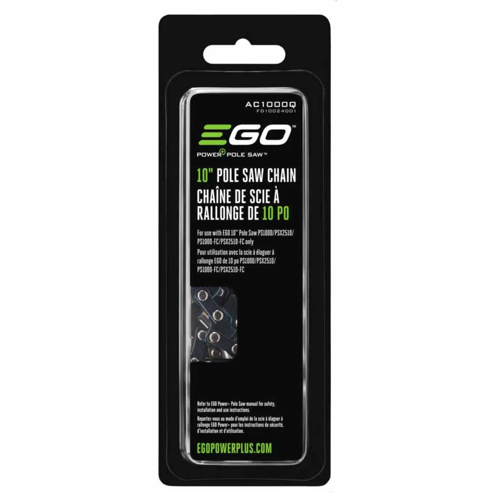 EGO AC1000Q 10 Inch Pole Saw Chain PS1000, PSX2510, Black - Mactool Shop