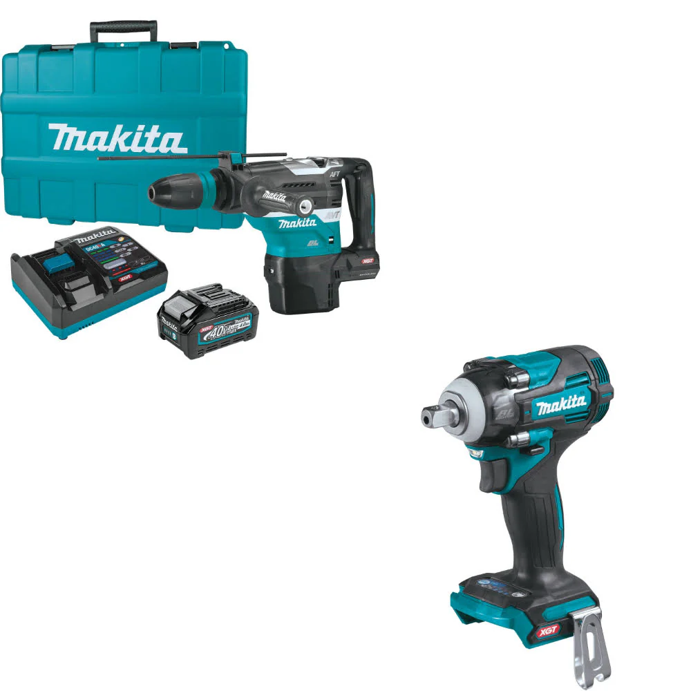 Makita GRH05M1 40V max XGT Hammer Kit W/ FREE GWT05Z 40V max XGT Impact Wrench - Mactool Shop