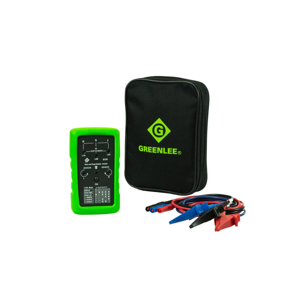 Greenlee 5124 Phase Sequence and Motor Rotation Meter - Mactool Shop
