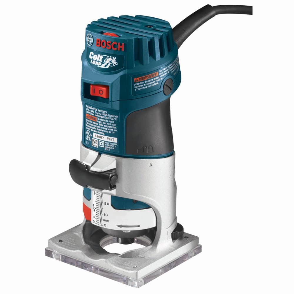 Bosch PR20EVS 1 HP Colt Variable-Speed Electronic Palm Router - Mactool Shop