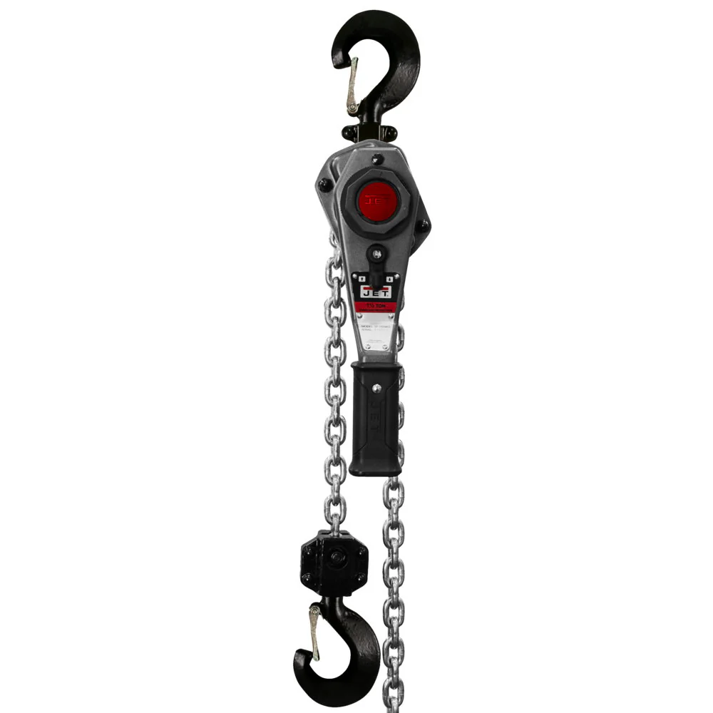 Jet JT9-376802 JLH-150-15PSH 1-1/2T 15' Lift, Overload Protection, Ship Hooks - Mactool Shop