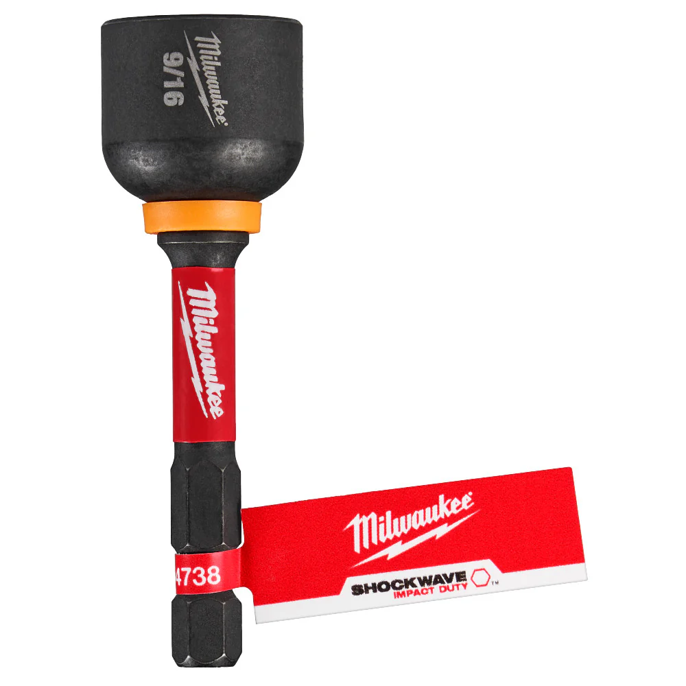 Milwaukee 49-66-4738 SHOCKWAVE Impact Duty 9/16” x 2-9/16” Magnetic Nut Driver - Mactool Shop