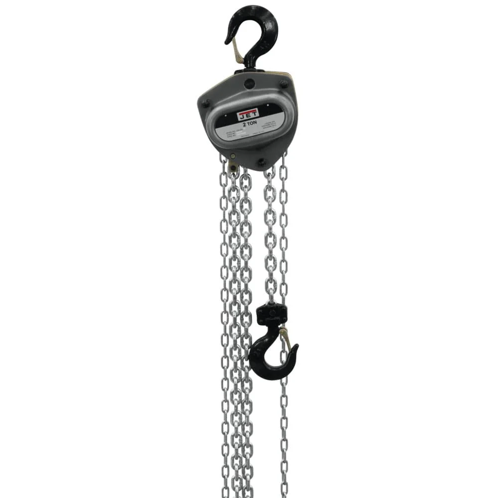 Jet JT9-105100 L-100-200WO-10 2-Ton Hand Chain Hoist 10' Lift, Overload Protection - Mactool Shop
