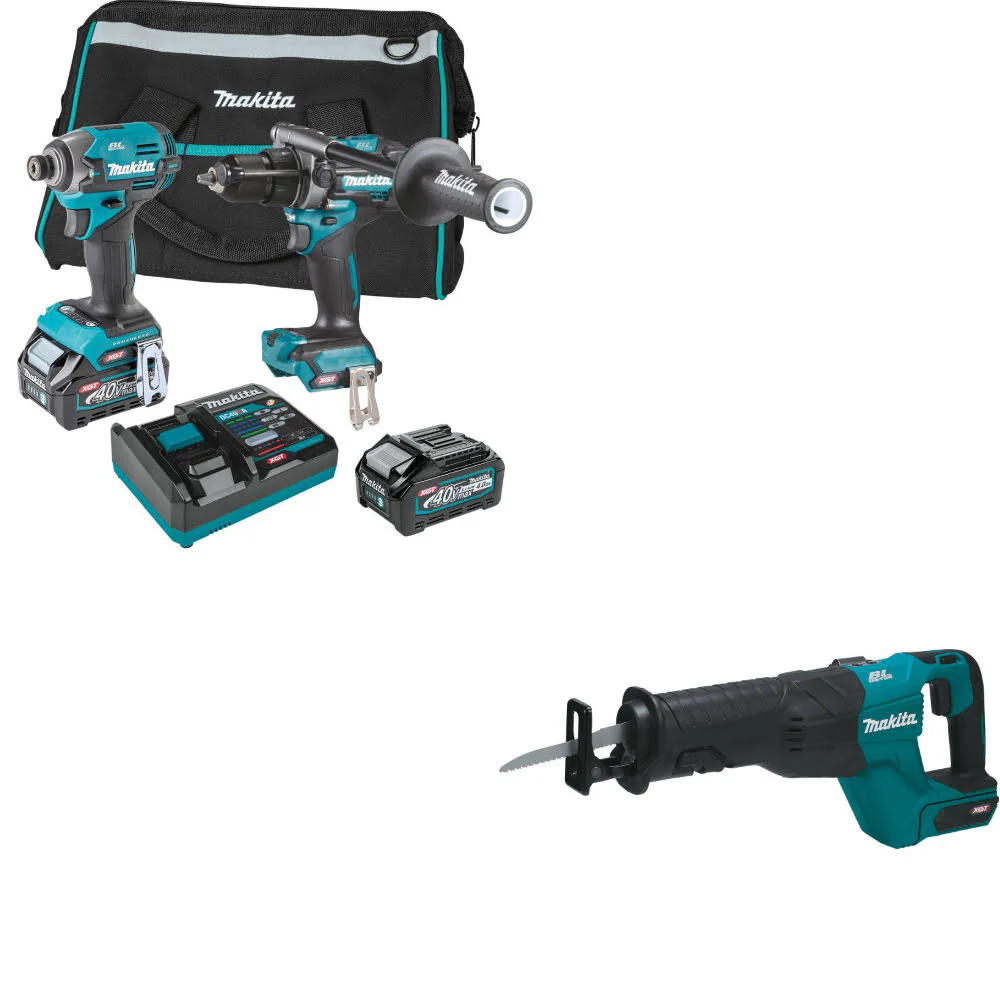 Makita GT201M1D1 40V max XGT 2Pc. Combo Kit W/ FREE GRJ01Z 40V max XGT Recip Saw - Mactool Shop