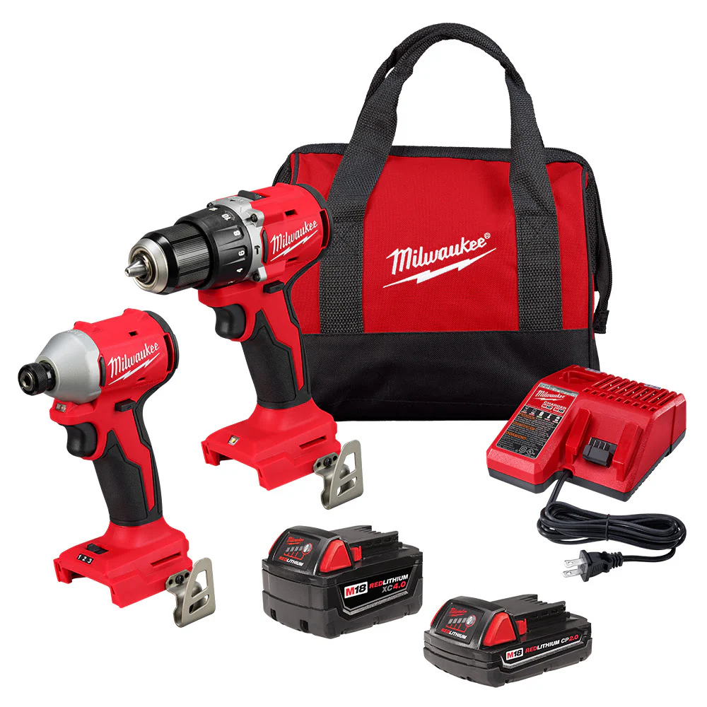 Milwaukee 3693-22CX M18 Compact Brushless 2-Tool Combo Kit - Mactool Shop
