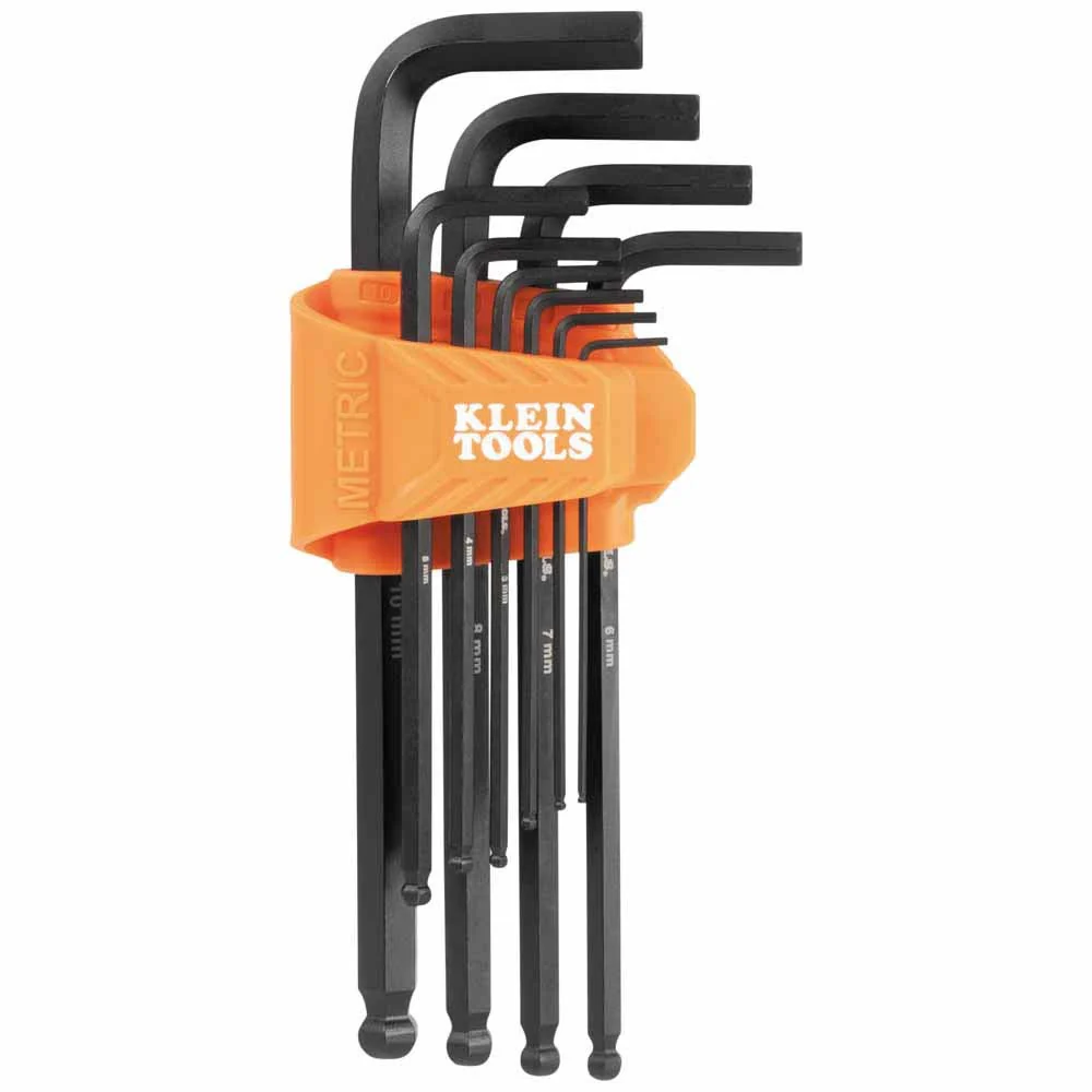 Klein BLS10M Long Ball-End Hex Key Set, Metric, 10-Piece - Mactool Shop
