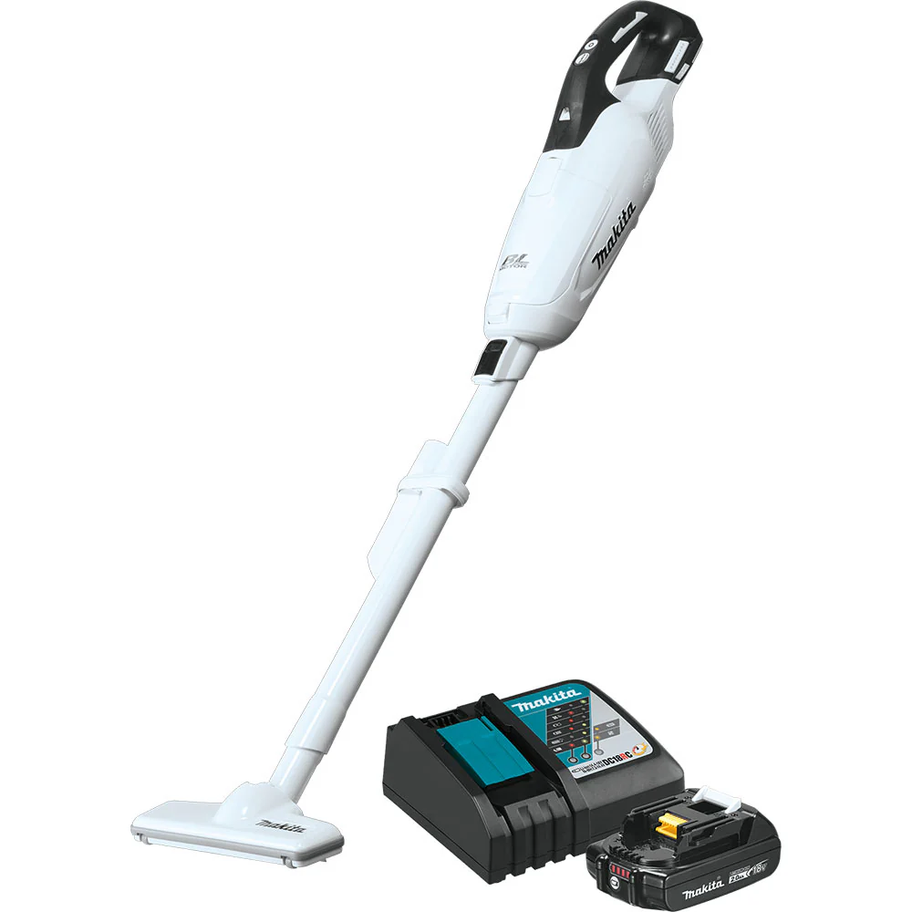 Makita XLC05R1WX4 18V LXT 3-Speed Vacuum Kit w/ Push Button & Dust Bag (2.0Ah) - Mactool Shop