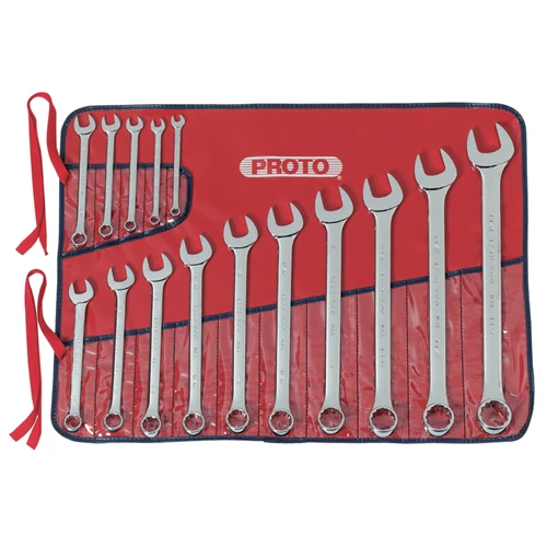 Proto J1200F-T500 15 Pc. Combination ASD Wrench Set - 12 Point - Mactool Shop