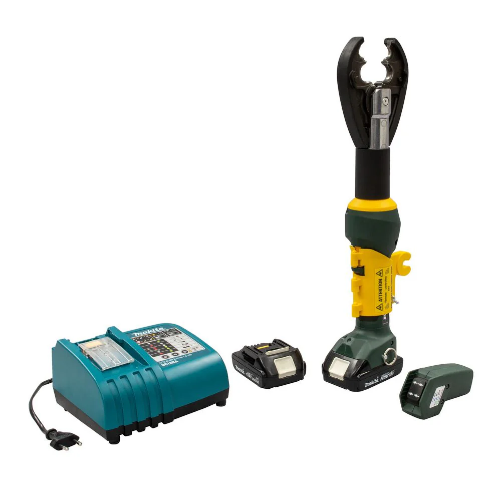 Greenlee EK425LXRDBG22 EK425LXR 6 Ton, D3/BG Profile Remote Crimper, 2.0Ah Battery, 230V Charger - Mactool Shop