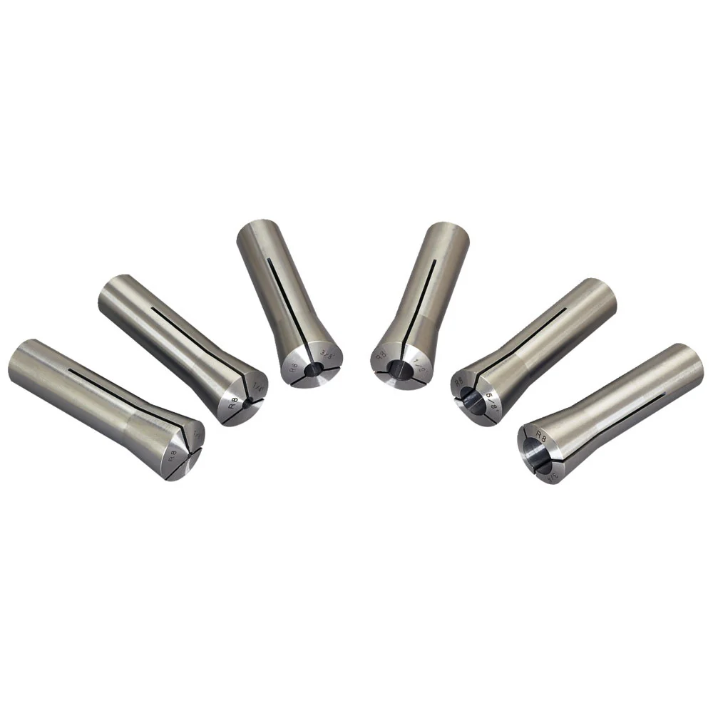 Jet JT9-650132 CS-R8, 6-piece R-8 Collet Set 1/8
