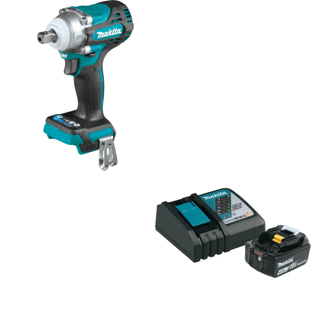 Makita XWT15XVZ 18V LXT Impact Wrench W/ FREE BL1840BDC1 18V LXT Starter Pack - Mactool Shop