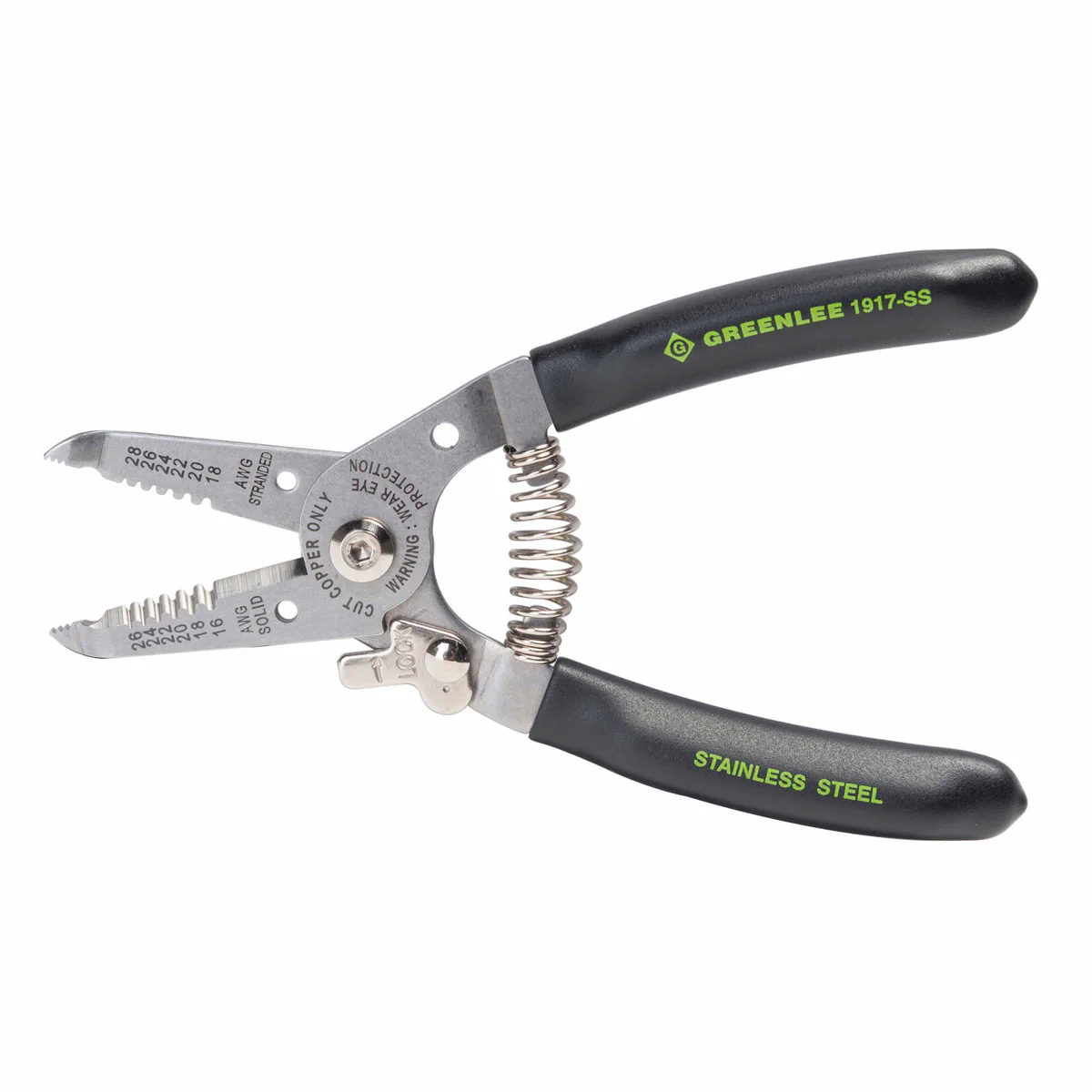 Greenlee 1917-SS Stainless Wire Stripper and Cutters (16-26AWG) - Mactool Shop