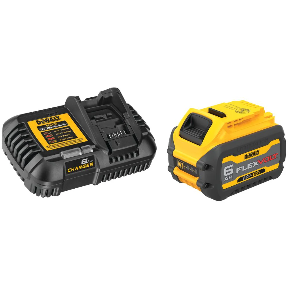DeWalt DCB606C FLEXVOLT 20V/60V MAX Lithium-Ion Battery and Charger Starter Kit (6 Ah) - Mactool Shop