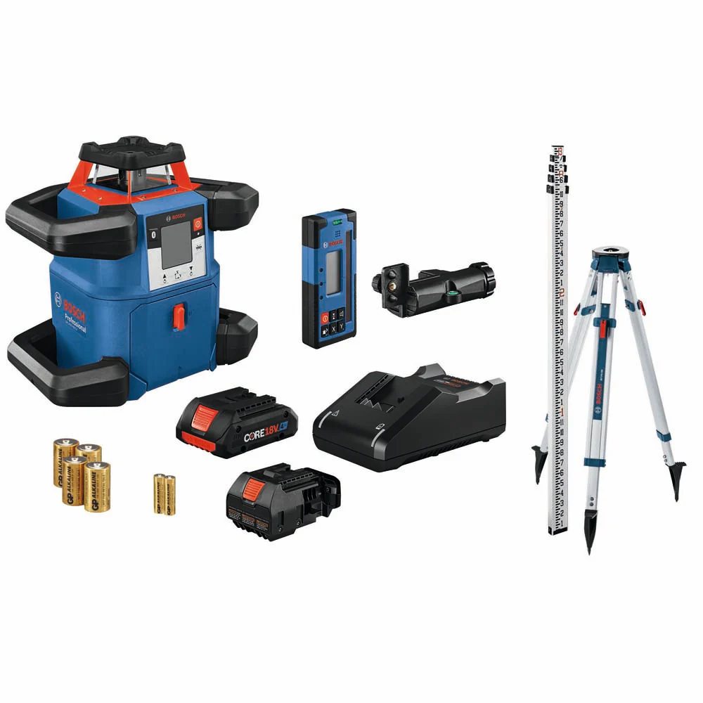 Bosch GRL4000-80CHK 18V REVOLVE4000 Connected Self-Leveling Horizontal Rotary Laser Kit - Mactool Shop