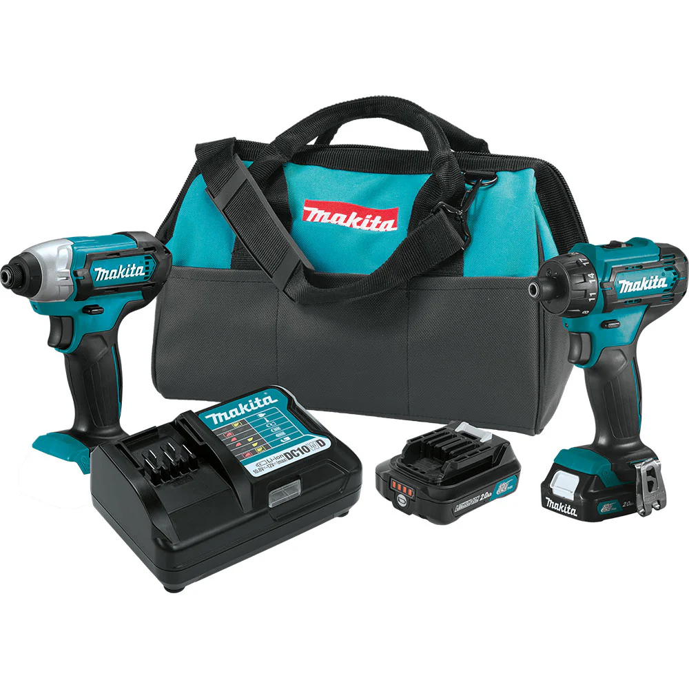 Makita CT231R 12V max CXT Lithium?Ion Cordless 2?Pc. Combo Kit (2.0Ah) - Mactool Shop