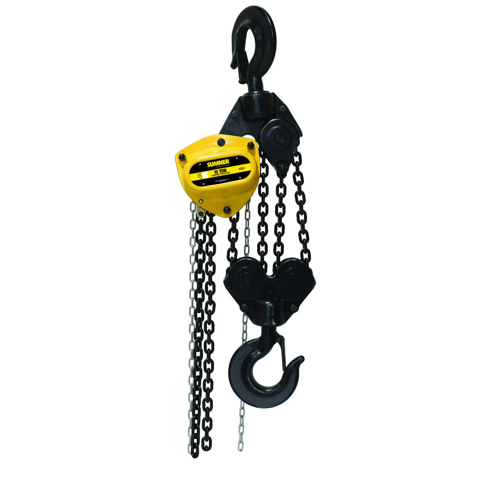 Sumner PCB1.5KC30WO 15T Chain Hoist 30' Lift and Overload Protection - Mactool Shop