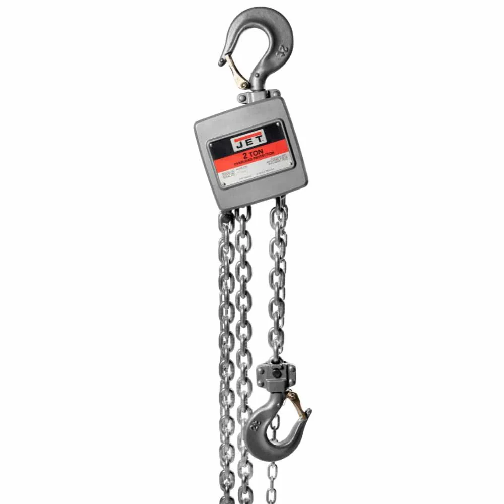 Jet JT9-133220 AL100-200-20 2 Ton Hand Chain Hoist with 20' of Lift - Mactool Shop