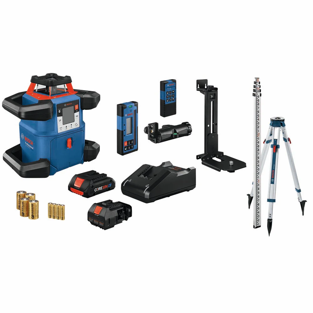 Bosch GRL4000-80CHVK 18V REVOLVE4000 Connected Self-Leveling Horizontal/Vertical Rotary Laser Kit - Mactool Shop