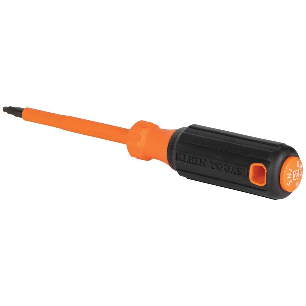 Klein 6844INS Insulated Screwdriver, #2 Square Tip, 4