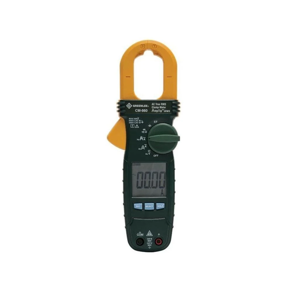 Greenlee CM-860 AC True RMS Clamp Meter, 600V, 600A - Mactool Shop
