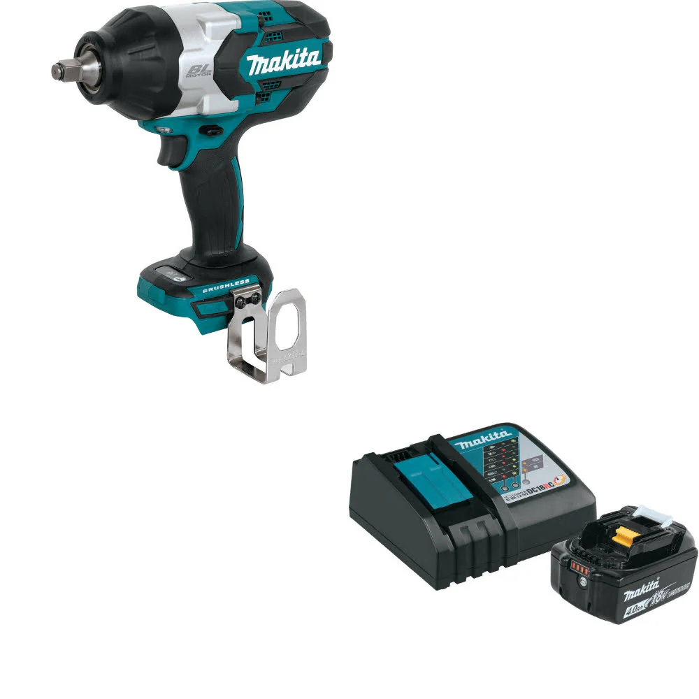 Makita XWT08Z 18V LXT Impact Wrench W/ FREE BL1840BDC1 18V LXT Starter Pack - Mactool Shop