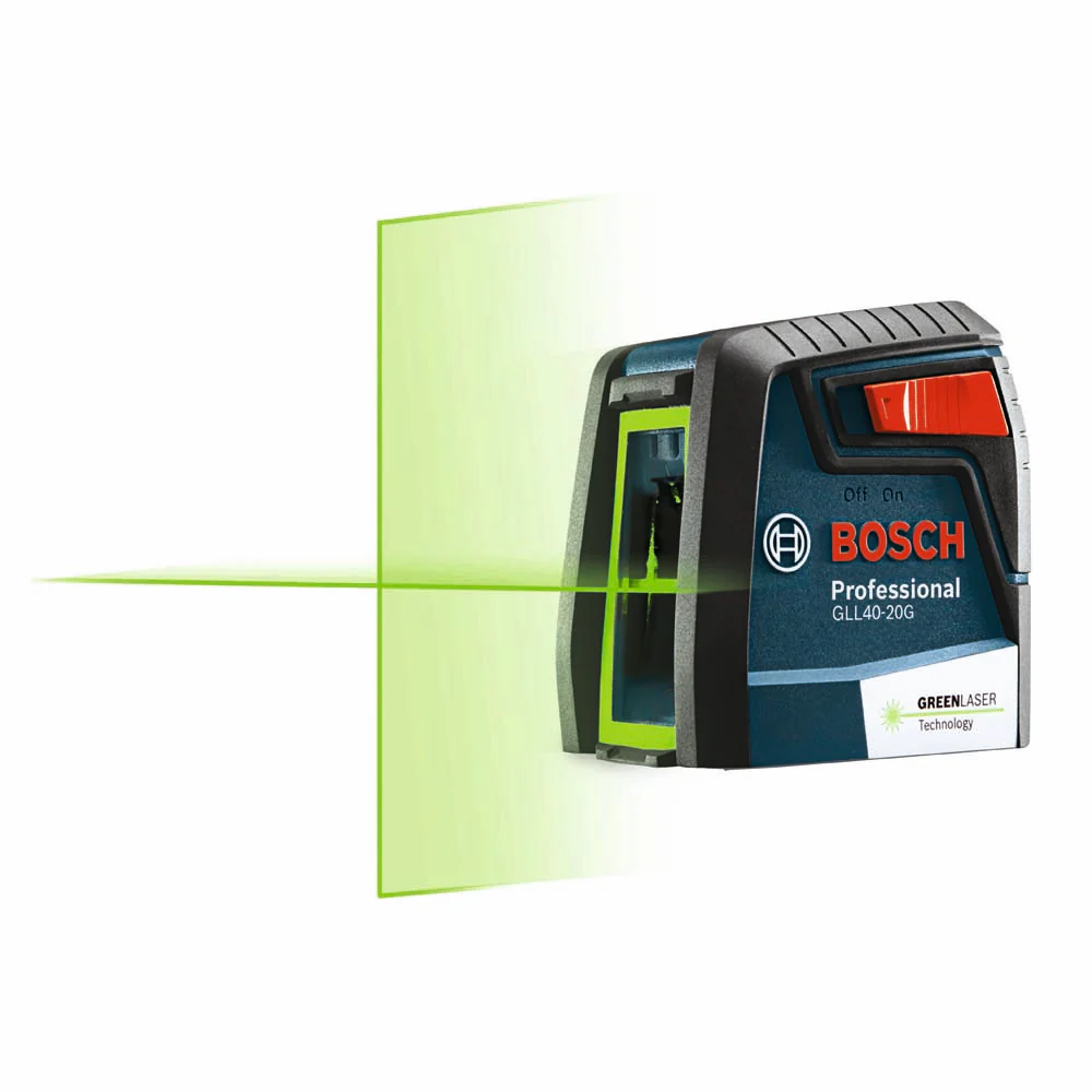 Bosch GLL40-20G Green-Beam Self-Leveling Cross-Line Laser - Mactool Shop