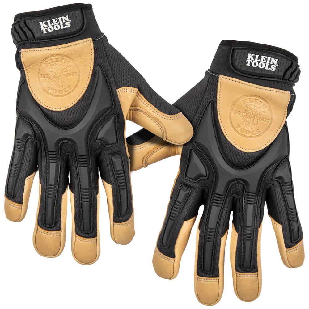 Klein Tools 60189 Leather Work Gloves, X-Large, Pair - Mactool Shop