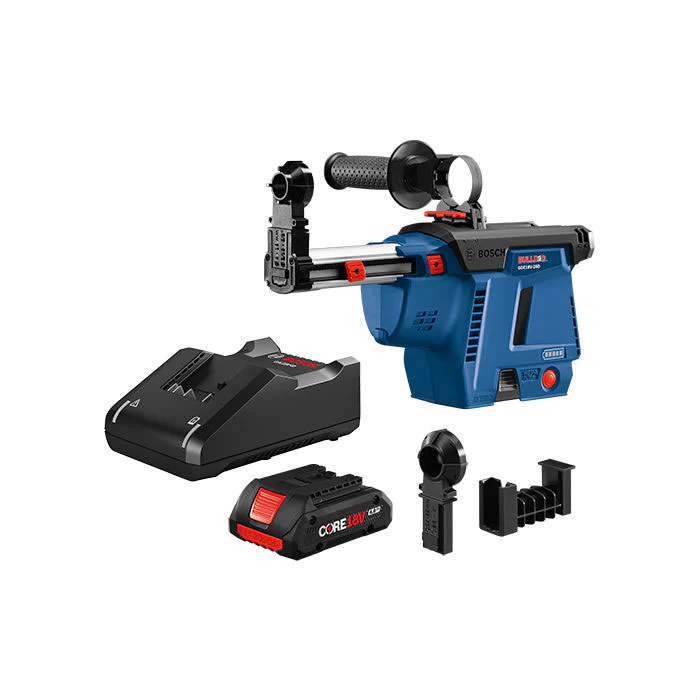 Bosch GDE18V-26DB15 SDS-plus Bulldog Mobile Dust Extractor Kit w/Battery - Mactool Shop