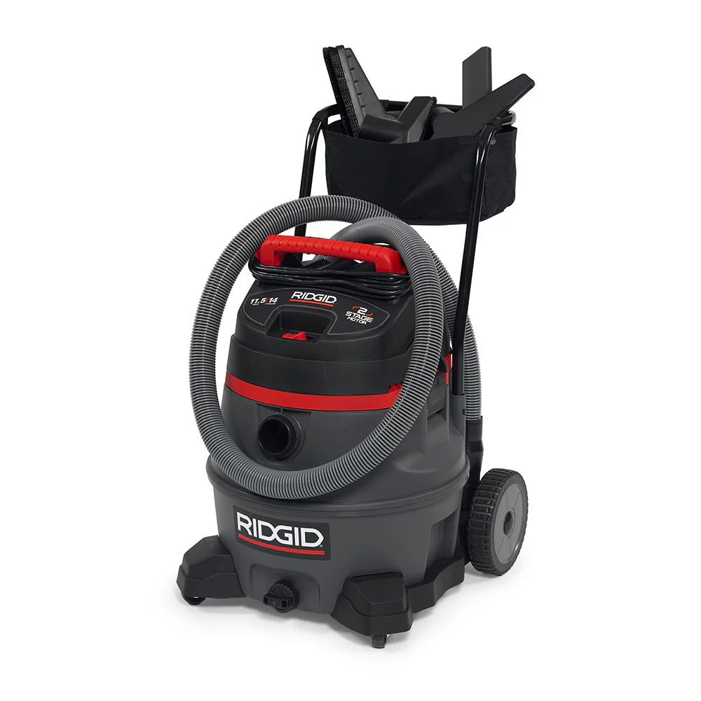 RIDGID 50358 RV2400A 14 Gal Red 2 Stage Wet/Dry Vac - Mactool Shop