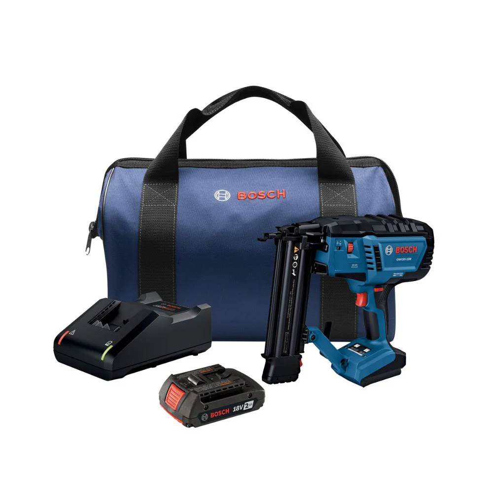 Bosch GNH18V-18MB12 18V Brushless 18-Gauge Brad Nailer Kit with (1) 2 Ah Standard Power Battery - Mactool Shop